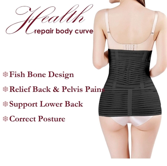 2 in 1 Postpartum Support Recovery Belly Wrap Waist/Pelvis Belt Plus Size NEW - Picture 3 of 10